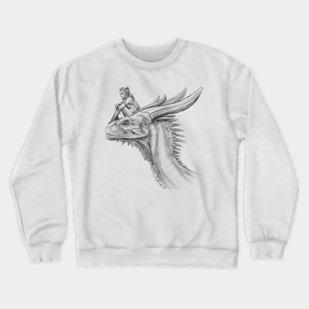 My Dragon Friend Crewneck Sweatshirt by thedragonstory